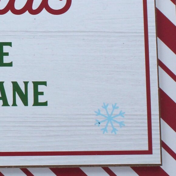 Santa Claus Reindeer Air Mail 8" x 10" Wall Hanging or Wreath Attachment - Picture 5 of 8